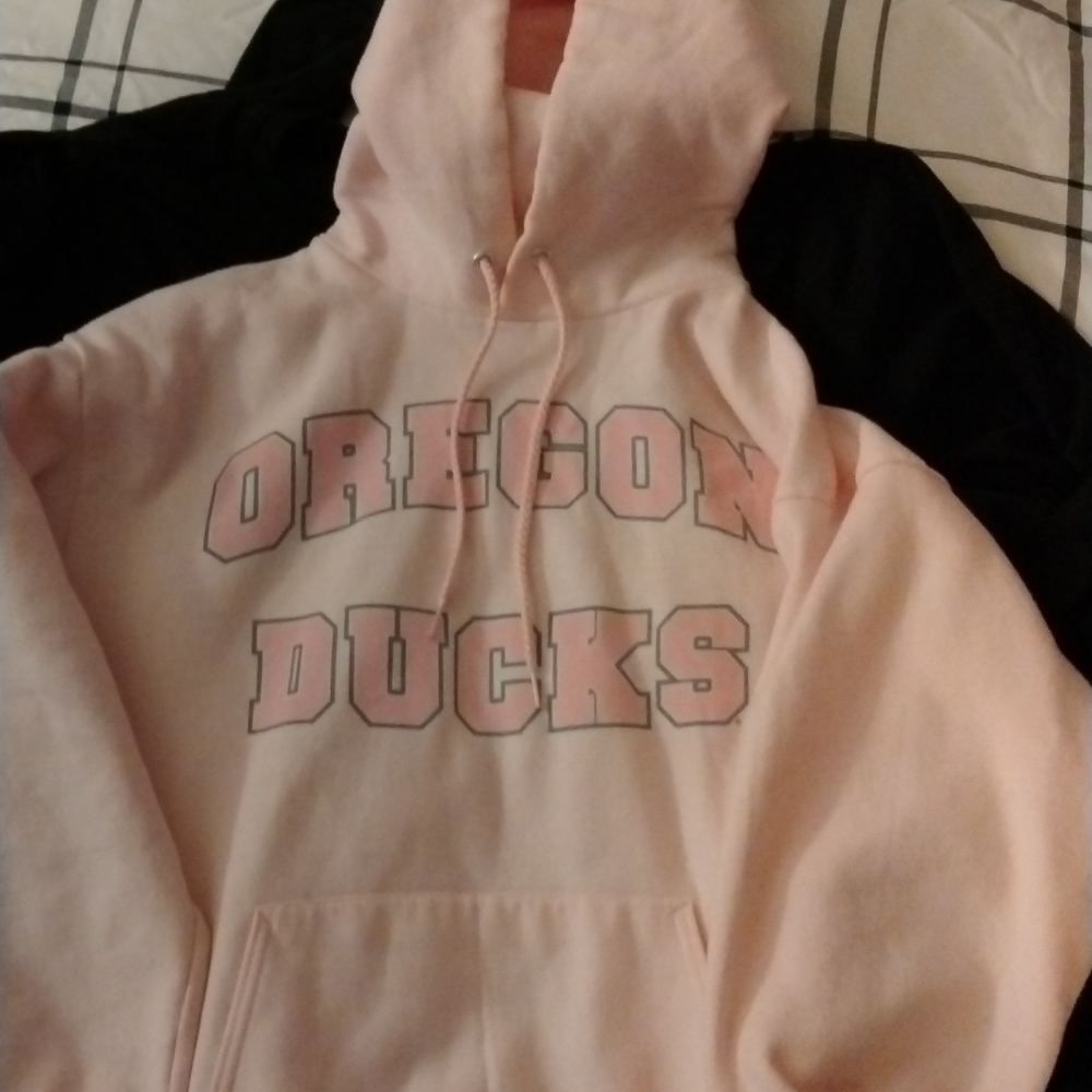Oregon Ducks women's med pink hoodie